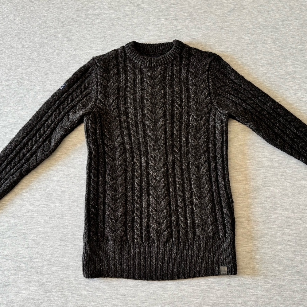 Super-dry Sweater - Men's Charcoal Crewneck